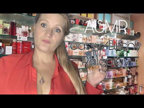 [ASMR] deutsch/german Roleplay bitchy\sassy Parfümerie Perfumery saleswoman•Tapping•Whispering•Talk