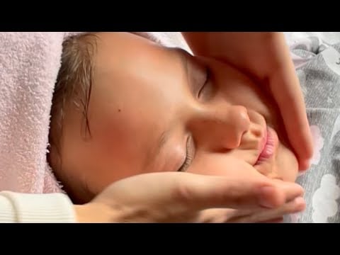 #ASMR FACE MASSAGE For GLOWING SKIN | #asmrsounds | Spa Roleplay with my Granddaughter | No talking