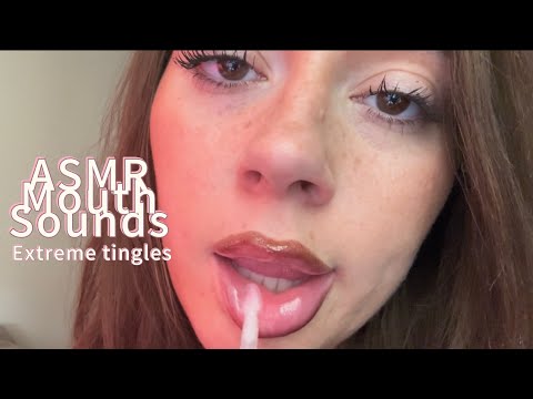 1 Hour Of Brain Melting Mouth Sounds ASMR  (Honeyspoon,spit paint, nibbling, kisses)  