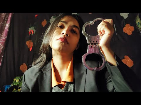 INDIAN ASMR- Cop/Police🚨Arrests, Interrogates & Frisks You (Twist: You are her Ex-friend)Custom ASMR