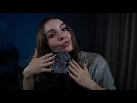 ASMR Tingly Mouth Sounds & Fluffy Mic Scratching