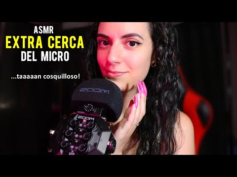 ASMR español Susurros EXTRA CERCA del micro (+ mouth sounds, Updates)