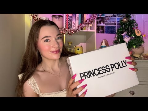 ASMR Clothing Haul (Princess Polly) Fabric Scratching & Whispers👗🫧