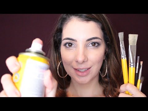 ASMR: EU PINTORA E VOCÊ TELA!