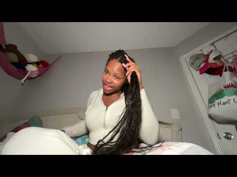 ASMR Playing With Refreshing & Styling My Braids