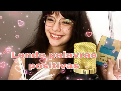 ASMR Português: Lendo e sorteando palavras positivas para você refletir e relaxar!