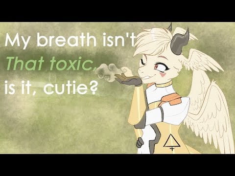 Toxic dragon cuddles you and breathes poison on you... again
