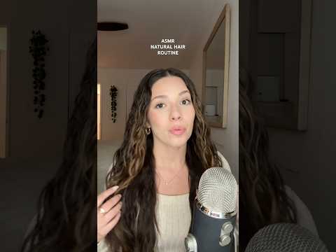 ASMR NATURAL HAIR ROUTINE #asmr #asmrvideos #whispering #naturalhair #curlroutine