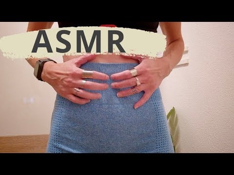 ASMR | GYM CLOTHES SCRATCHING & VELCRO 🏋️‍♀️💙 | GARMIN STRAP & DUMBBELL SOUNDS | NO TALKING