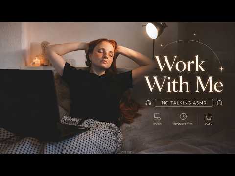 ASMR Cozy Work and Relax Vibes | No Talking ☁️✨