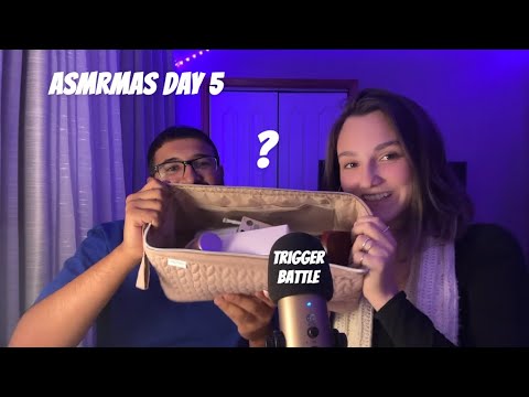My Boyfriend Tries ASMR Guess the Trigger✨(ASMRmas Day 5)