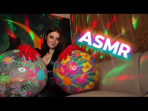 ASMR | Testing My New 15-Inch Glitter Beachballs ✨ Which One Is Your Favourite ? 