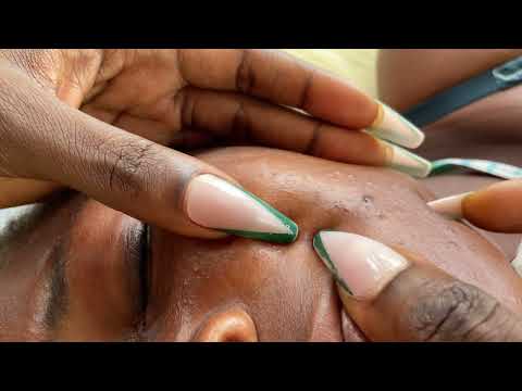 Asmr face cleaning real person