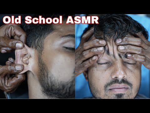 Long Time ASMR Old School Barber ASMR Old School Head And Ear Massage With Neck Cracking