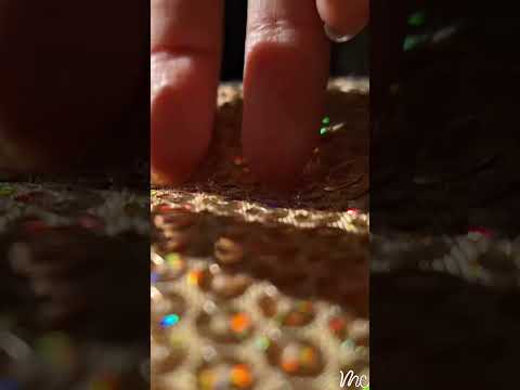 ASMR Build Up Scratching on Gold Sequins for Sleep 🌟✨ #lofiasmr #buildupscratching #sequins