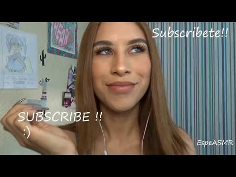 ASMR en Español Aplicando Maquillaje / Spanish Mascara application