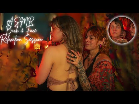 ASMR Relaxing face & back tracing for sleep | Real person PERSONAL ATTENTION ASMR •Hair play massage