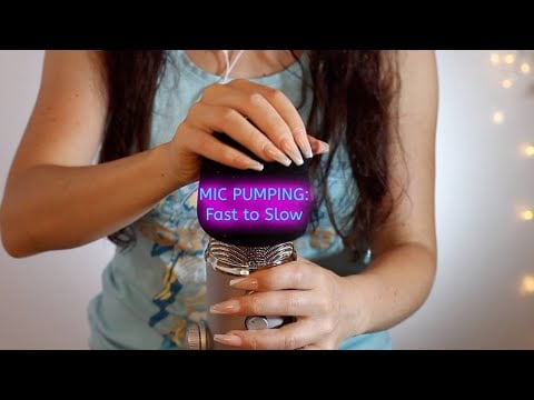 ASMR ✨Mic Pumping and Swirling: From Fast and Aggressive to Slow and Gentle (no talking)✨
