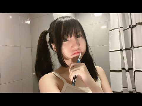 asmr girlfriend cleansing your face after work 🤍