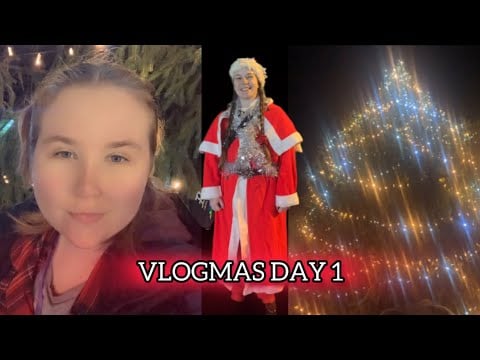 VLOGMAS DAY 1 - Christmas Light Switch On 