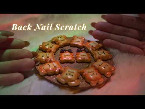 ASMR Back Nail Scratch💅 Addictive Texture Sounds✨ (No Talking, No Mouth Sounds)