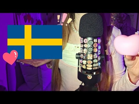 ASMR |🇸🇪 Swedish words | Whispering, tapping, tingly sounds