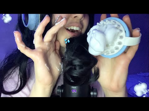 [ASMR] 🥵 Hidratando seu cabelo com sons de boca abafados e intensos😮‍💨