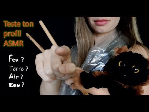 [ASMR français] Teste ton profil ASMR ! - Terre, eau, feu, air - multidéclencheurs