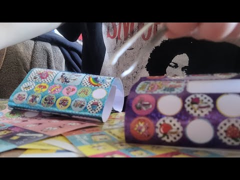 lofi asmr putting stickers on you (no talking)