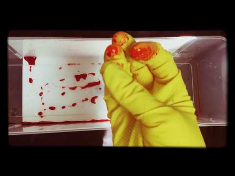RUBBER GLOVES ☀👉  Hands in Rubber  with Chalk👈  [[ASMR]]