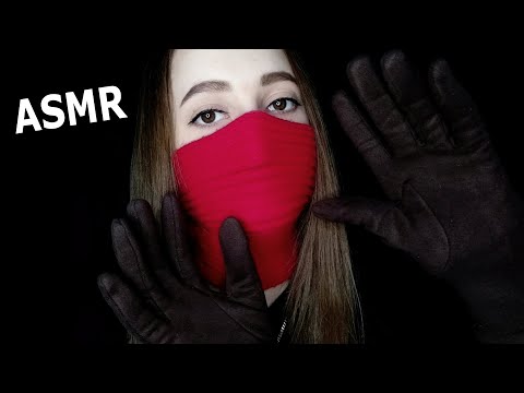 АСМР Кашемировые Перчатки, Красная Маска, Звуки Тк-Тк | ASMR Cashmere Gloves, Red Mask, Sounds Tk-tk