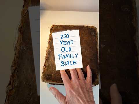 ASMR: 250 year old family Bible