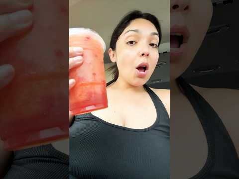 LEMONADE ASMR | trying COSTCO NEW strawnerry lemonade drinking icey slurp sounds #costco #lemonade