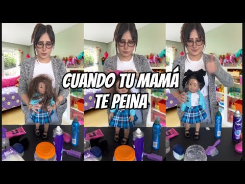 VERSIÓN LARGA - Cuando tu mamá te peina para ir a la escuela 😂