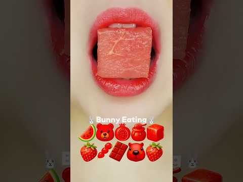 ALL RED Food Challenge❤️ (Sped Up)