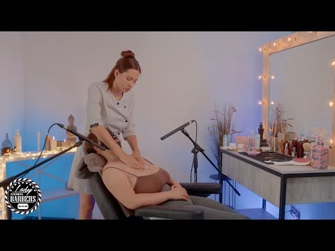 Aesthetic ASMR Barber Massage by Lady Sandra for Girls