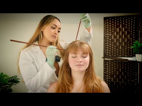 ASMR Scalp Check & Hairline Skin Check, Scalp Acupressure Treatment & Massage | Soft Spoken Roleplay