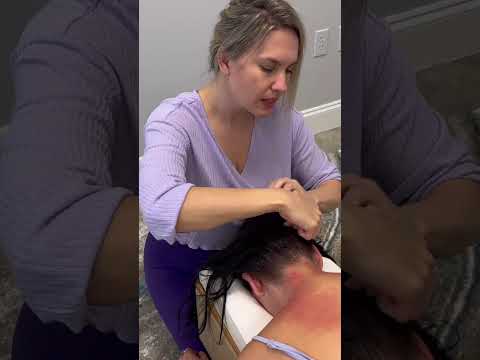 WATCH all the Tension Melt from her Back #crunchy #unintensionalasmr #relax #soothing #relief #asmr