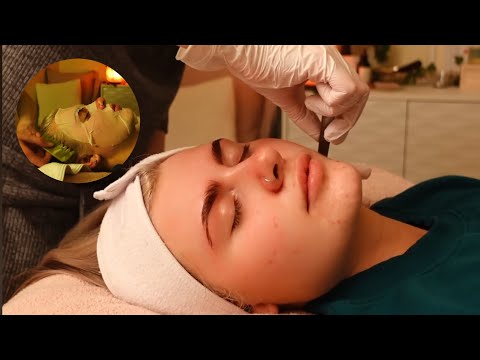A Relaxing Professional Dermaplaning Facial | Acne Recovery & Skin Barrier Repair (Sleepy Treatment)