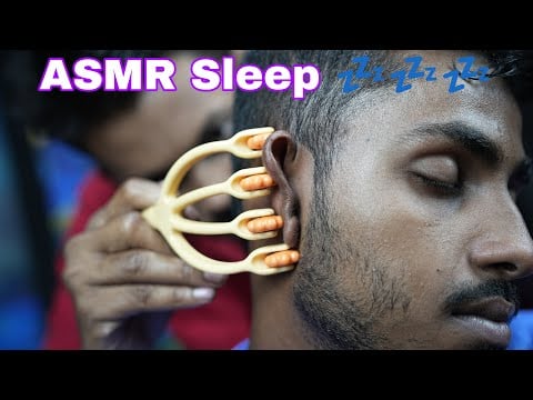 ASMR Deep Sleep Head Massage | Head Scratching ASMR Massage Therapy | Neck Crack | Tapping Forehead