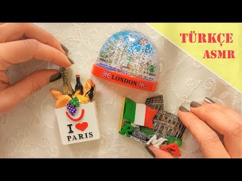 Türkçe ASMR 🌎 Magnet Koleksiyonum 🌎 Fısıltı ve El Hareketleri