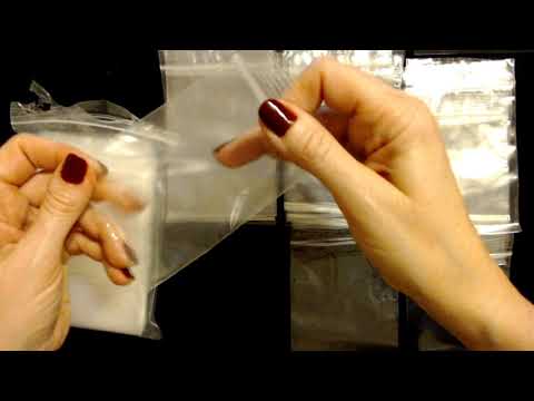 ASMR | Opening Resealable Plastic Bags (Crinkle & Whisper)