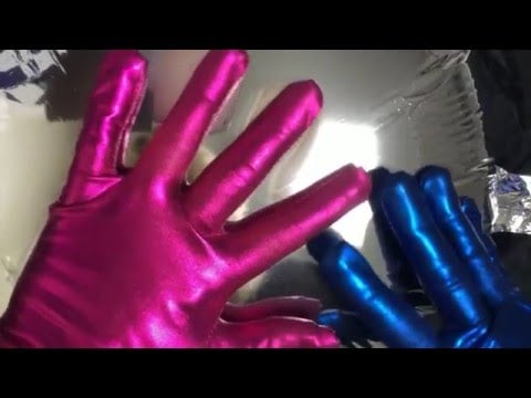 ✨BALLOON & OPERA👐 GLOVES  metallic and shiny with lipstick 💋[[ASMR]]