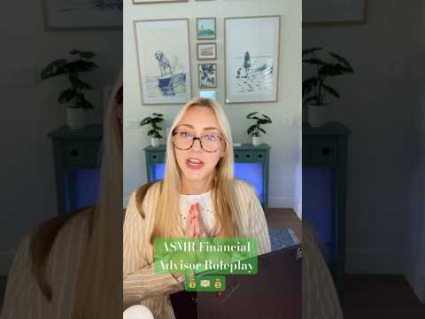 ASMR financial advisor roleplay #visualtingle #asmrroleplay #asmrforsleep #comedy