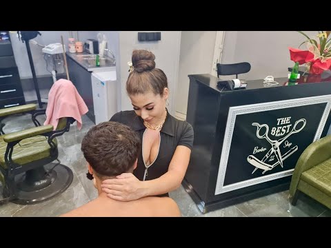 💈FLIRTY LADY BARBER JASMINE’s ASMR HEAD MASSAGE COMPILATION | FALL ASLEEP w/ CALMING TINY HANDS