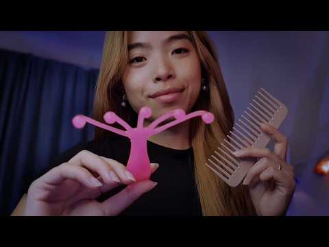 POV: Your eyes are heavy & your scalp feels so soothed 😴 ASMR Hair & Scalp Attention (No Talking)