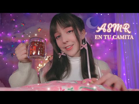 ⭐ASMR en tu CAMITA💜 Tu Amiga te Cuida Después de un MAL Día [Sub] Atención Personal