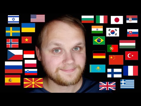 ASMR for sleep 💤😴- rhythmic whispering in 45+ languages