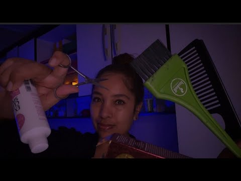 ASMR Você está no esquadrão da moda fast and aggressive: Cabelo, tintura, corte e Maquiagem, pincéis
