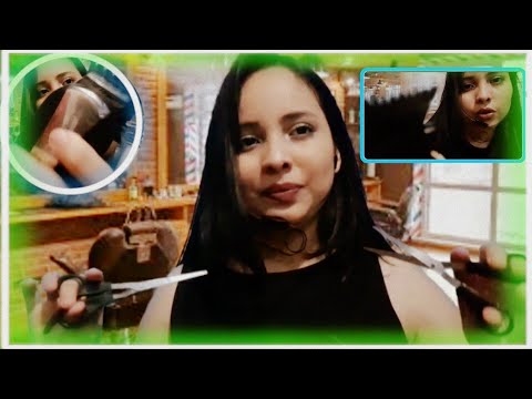 Asmr Roleplay Barbearia Cortando seu cabelo ✂️